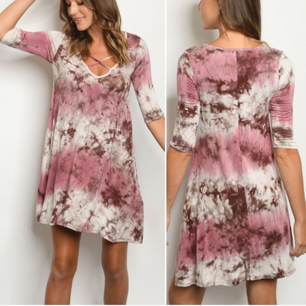 Black tie dye dress - Picture 4 of 8